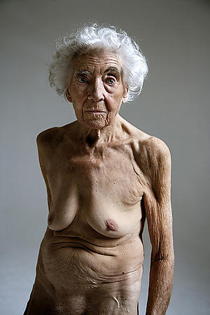 Very Old Granny Posing Nude