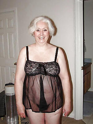 titillating granny almost lingerie pics