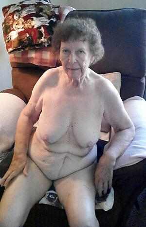 very old lady naked