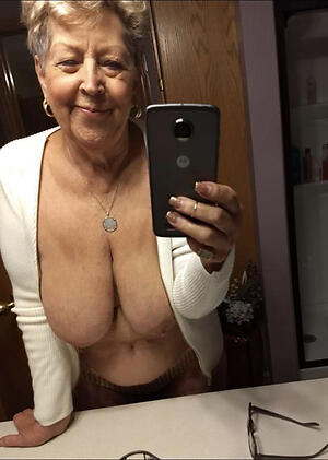 naked granny selfshot