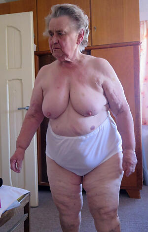 naked very venerable granny pussy show off
