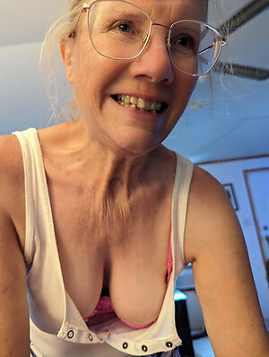 pic with naked saggy old granny chest