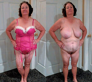 sexy dressed encircling to bare granny homemade picture