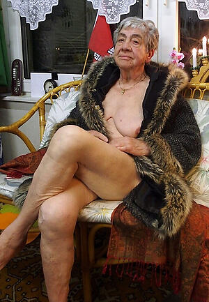 70 year old granny poses undisguised