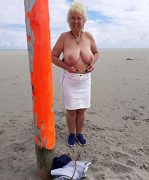sexy grannies at the beach show off